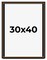 30x40 Modern Shadow Box 1" Depth Picture Frame with UV-Resistant Acrylic & Acid Free Backing, Available in 4 Finishes - Black, Brown, Gold, White